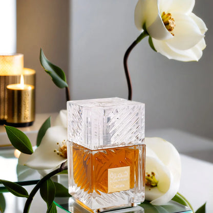 Lattafa Khameah Eau De Parfum 3.4 Oz - Long-Lasting Spicy & Warm Vanilla Fragrance for Men & Unisex, Elegant Perfume Gift