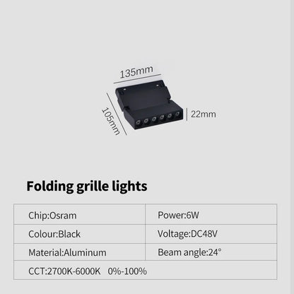 New Magnetic Track Light – Dimmable 48V LED Ceiling Lamp with Remote Control & No Main Light Design Spotlight