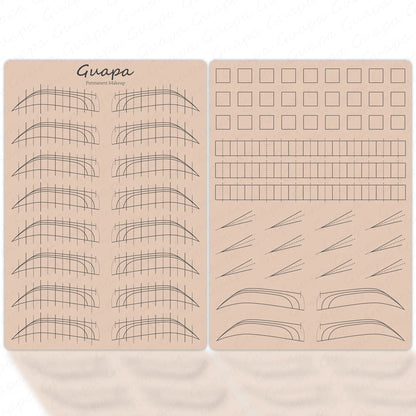 Microblading Practice Skin Sheets — Eyebrow Segment Tip Joint Texture for Semi-Permanent Makeup Training