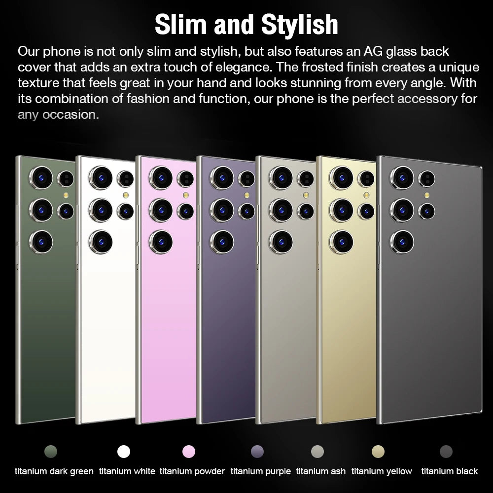 2026 HOT S26 Ultra Smartphone — 7.3" HD Global Edition, Dual SIM, 7800mAh Battery & Facial Recognition