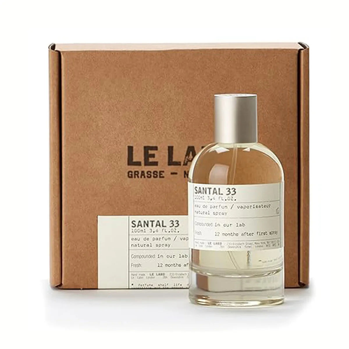 LeLabo Santal No.33 Eau De Parfum – Unisex Long-Lasting Perfume Inspired by Santal 33, 100ml (3.4 oz) – Perfect Gift