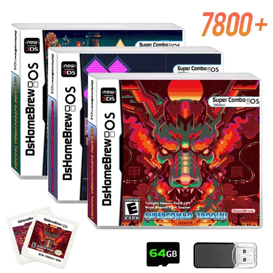 7800 in 1 R4 3DS Flash Card – NDS SDHC Adapter Memory Card for DS Games with RTS Support