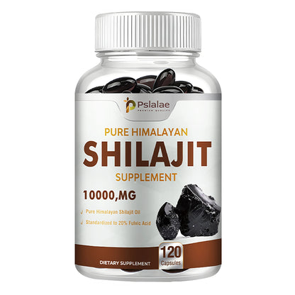 Shilajit Supplements - 120 Capsules for Enhanced Nutrient Absorption, Detoxification & Stress Relief