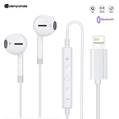 Apple iPhone Earphones — Original Wired Headphones for iPhone 7–16 Pro Max with USB-C, Lightning, 3.5mm