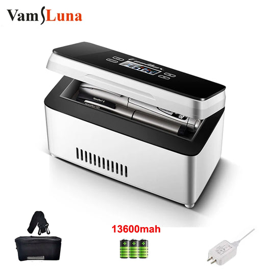 10400mah  Mini Refrigerator – High Power Insulin and Pill Box with 0-18°C Cooling, USB Charging Refrigerated Incubator