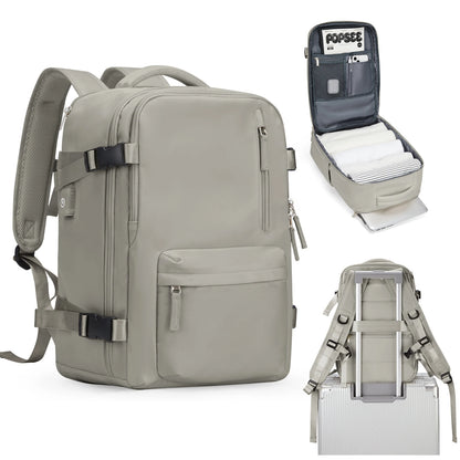 Women's Cabin Travel Backpack - Large Capacity, Water-Resistant Laptop Bag 45x36x20 cm, Fits EasyJet and Ryanair Carry-On Dimensions