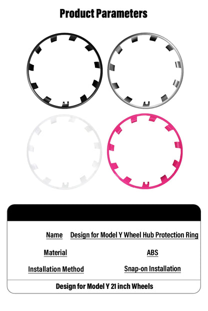Model Y 2020-2024 Tesla 21" Wheel Protector – 4PCS ABS Rim Protection Accessories