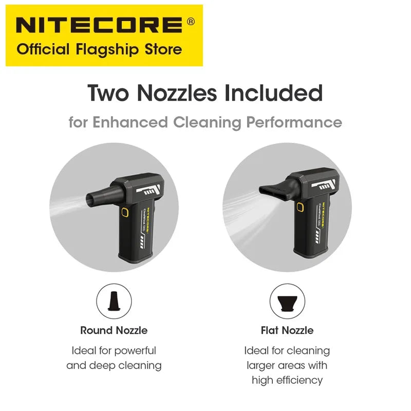 NITECORE CW20 Multipurpose Pocket Fan - Portable Stepless Wind Blower for Photography, Canon, Sony, Short Video & Camping