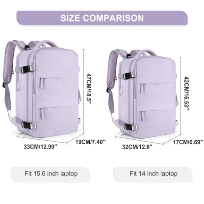 Women's Travel Backpack | TSA Laptop Carry-On | Flight Approved | College Nurse Bag Casual Daypack