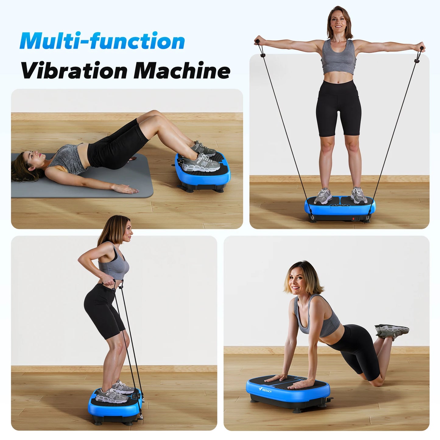 MERACH EMS Vibration Plate – Fitness Machine for Fat Burning, Weight Loss, Pain Relief & Lymphatic Drainage
