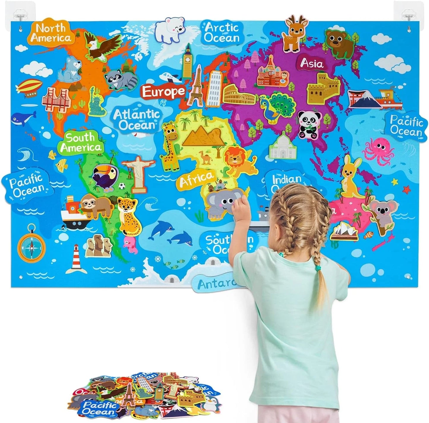 Montessori Felt Board Story Set – Outer Space Learning Activities, Preschool Educational Toy & Party Decoration