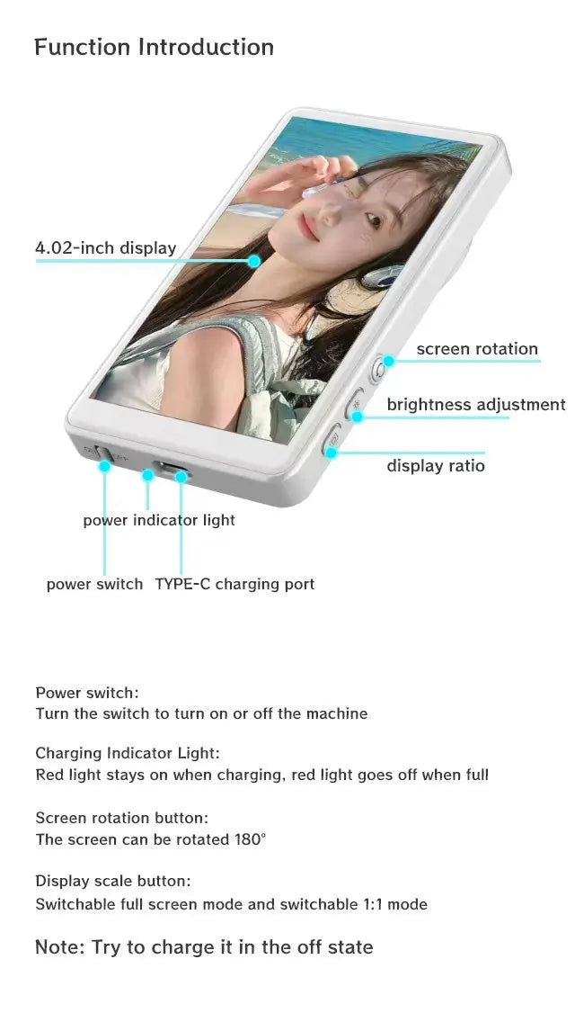 Magnetic Phone Monitor for Vlog – Self-Timer Rear Camera Screen for Live Streaming & Content Creation