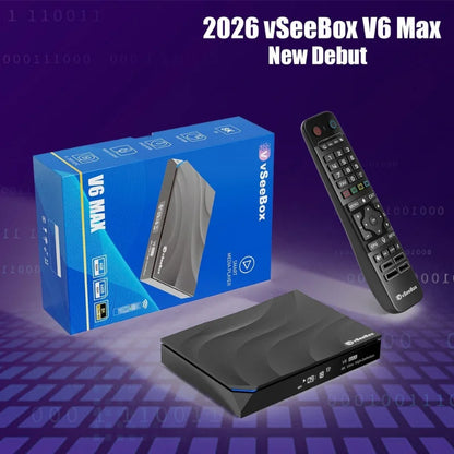 vSeeBox V6 MAX 8K Streaming Box - 64GB Ultra HD Media Player with Advanced Entertainment Features