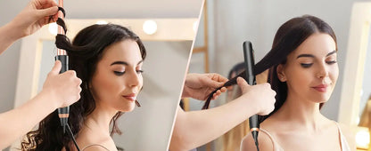 BESTOPE PRO 5-in-1 Curling Wand Set with Hair Straightener, Hair Crimper & 3 Ceramic Curling Irons