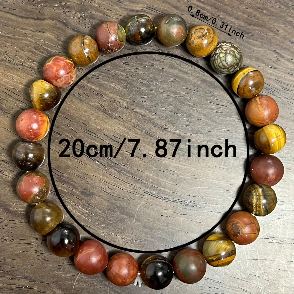 Protection Bracelet for Men, Tiger Eye Stone & Matte Picasso Jasper Bracelet, Stylish Tiger Eye Stone Bracelet