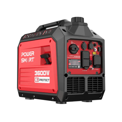 PowerSmart 3600W Portable Inverter Generator – Gas-Powered, Super Quiet, RV-Ready Camping & Outdoor Power Equipment