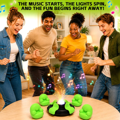 Interactive LED Party Board Game - Music Tabletop Game for 2-6 Players, Family & Holiday Fun