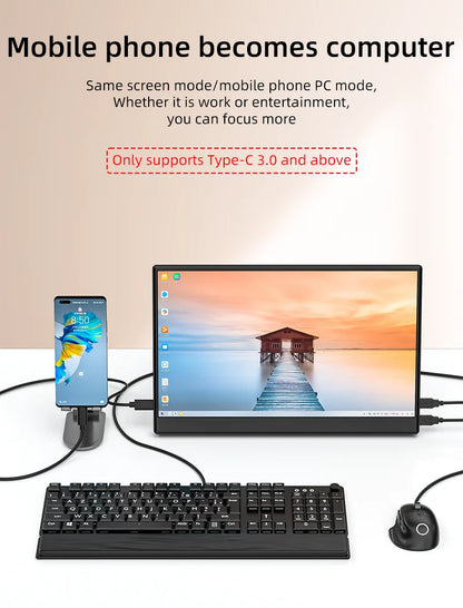 JSHIX 11.6/14/15.6 Inch Portable Monitor — 1080P Full HD IPS Second Screen for Gaming, Laptop, Phone, Switch & Xbox