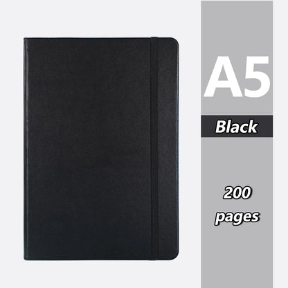 2PC Leather Notebook Set – 200-Page Lined Office Journal & Student Notepad