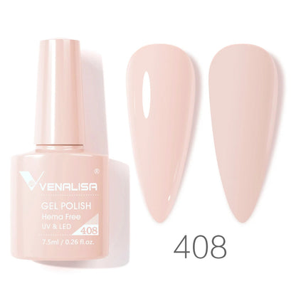 VENALISA 7.5ml HEMA-Free Nail Gel Polish – VIP4 Semi-Permanent Soak-Off UV/LED Gel Varnish, Full Coverage Nail Lacquer