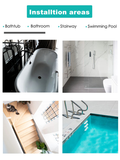 10pcs Cartoon Pattern Anti-Slip Bathroom Stickers – Self-Adhesive EPDM Mat for Bathtub, Stairs & Kids Room