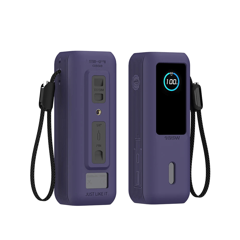 Anker Zolo 25000mAh Power Bank Silicone Case - Protective Travel Carrying Cover with TF/SIM Storage Bag
