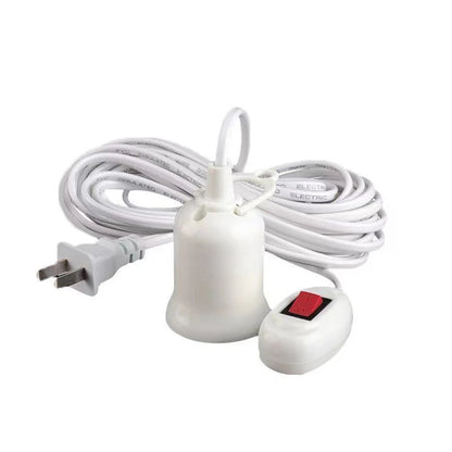 Universal Lamp Base with Switch – LED Bulb Socket Adapter E27, Screw Lamp Holder Accessories, Two Plugs Suspension Tool