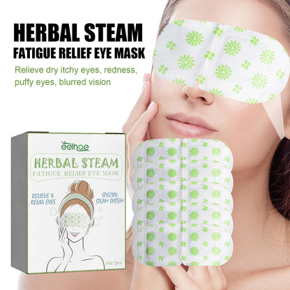 Eelhoe Herbal Steam Eye Mask – Relieve Eye Fatigue, Soothe Discomfort, Fade Dark Circles & Moisturize with Hot Compress