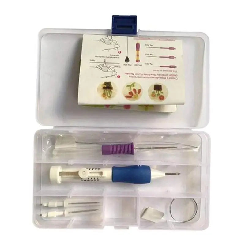 Magic Embroidery Punch Needle Kit - Weaving, Knitting, and Sewing Tools Set for DIY Sewing and Stitching