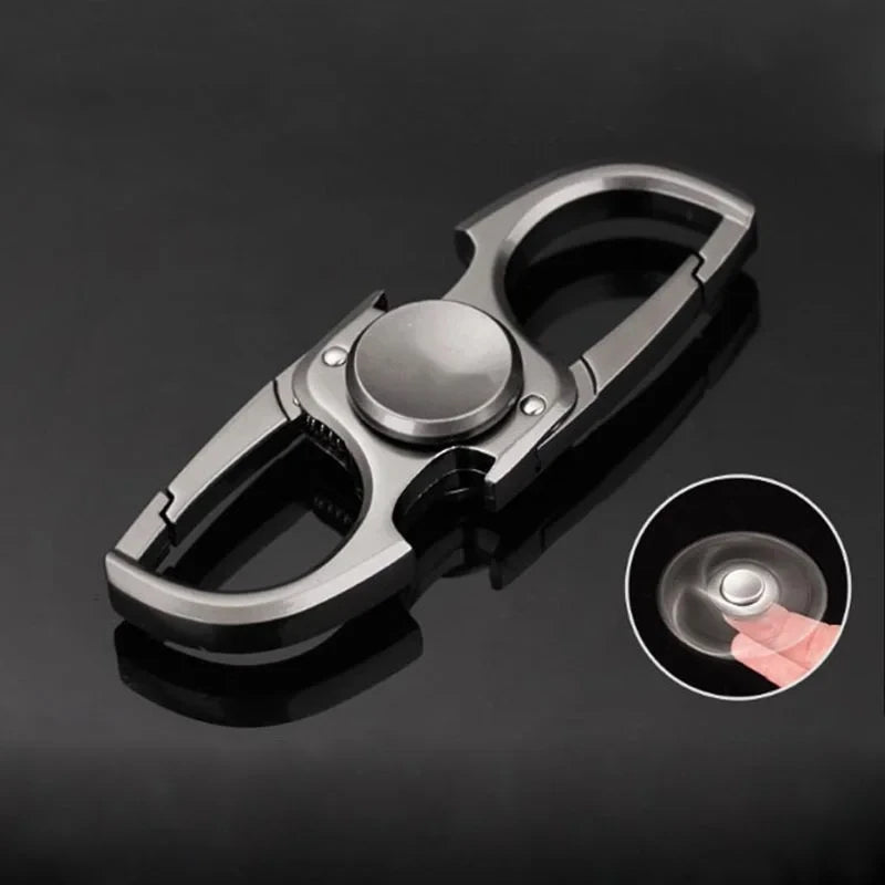 Finger Spinner Fidget Toy - Stress Relief Hand Spinner Keychain with Bottle Opener