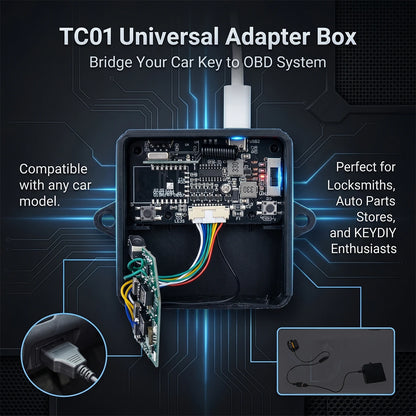 Car Key Universal Adapter Box - KEYDIY Remote Control Duplicator 433.92MHz Key Fob Programmer & Gate Remote Clone Tool