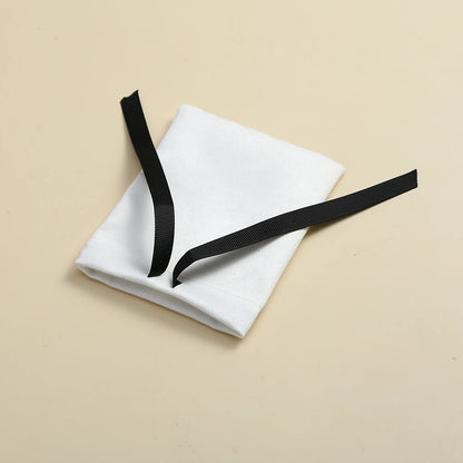 10pcs White Flannel Velvet Drawstring Gift Bags – Jewelry Pouches for Wedding, Travel, DIY Bracelets & Ring Packaging