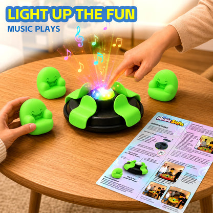 Interactive LED Party Board Game - Music Tabletop Game for 2-6 Players, Family & Holiday Fun