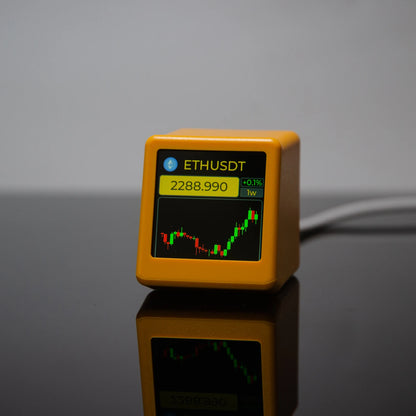 GeekMagic NerdMiner Cryptocurrency & Stock Tracker — Bitcoin, Futures, Currency Exchange Rates, Weather & Time Display