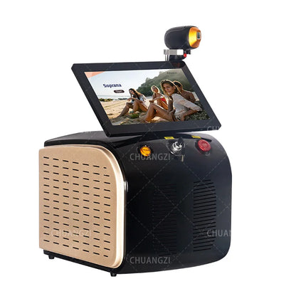 Professional Diode Ice Titanium Laser Hair Removal Machine - 3 Wavelength 755/808/1064nm, Face & Body Epilator for Salon Use