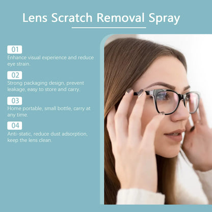 Jue-Fish 100ml Glasses Scratch Removal Spray – Lens & Camera Screen Cleaner, Eyeglass Repair Solution