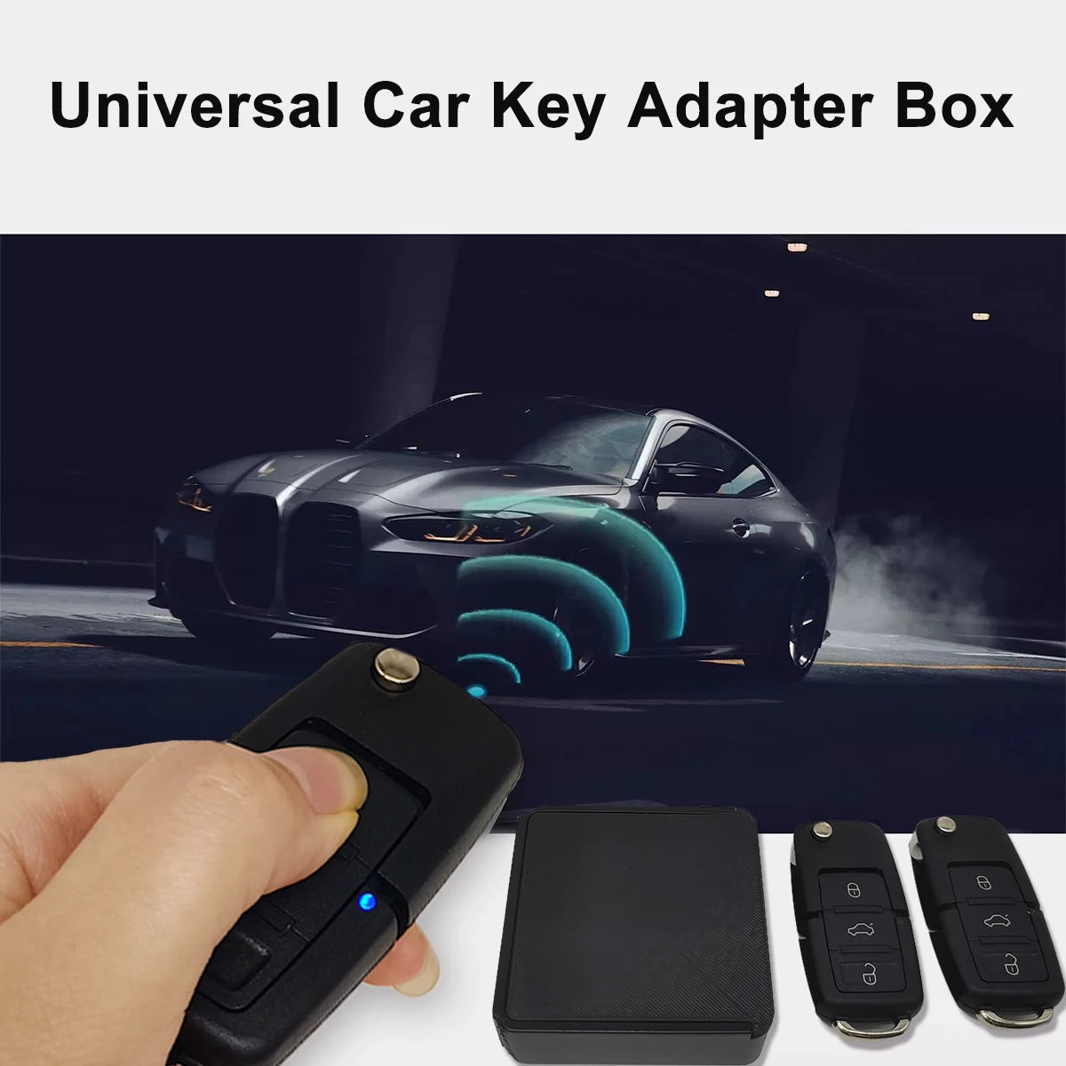 Car Key Universal Adapter Box - KEYDIY Remote Control Duplicator 433.92MHz Key Fob Programmer & Gate Remote Clone Tool