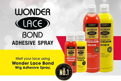 Ebin Wonder Lace Bond Melting Spray – Extreme Firm Hold, Sweat & Water-Resistant Adhesive