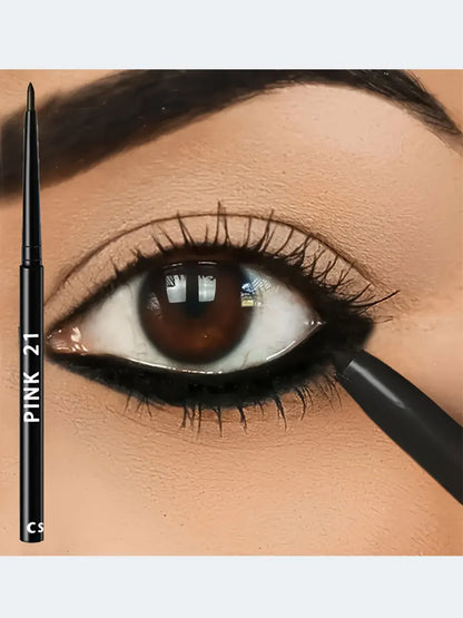 3pcs Waterproof Black Eyeliner Pencils – Smudge-Proof, Long-Lasting & Beginner-Friendly Eye Makeup