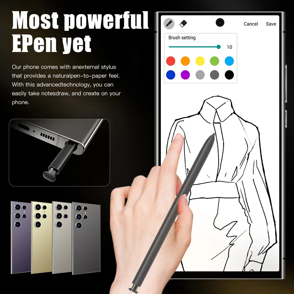 2026 HOT S26 Ultra Smartphone — 7.3" HD Global Edition, Dual SIM, 7800mAh Battery & Facial Recognition