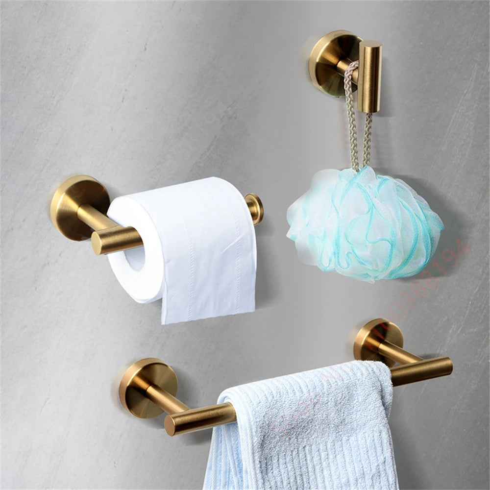 Adhesive Wall Mount Toilet Paper Holder: Black/Silver Kitchen & Bathroom Roll Stand - Convenient Hanging Napkin Rack for WC Accessories