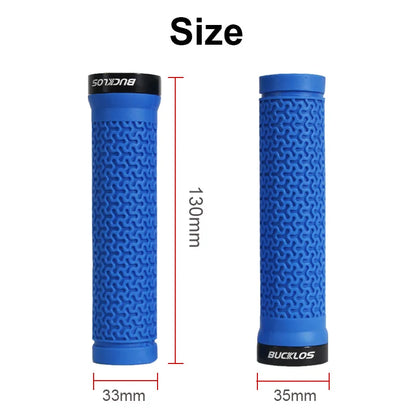 BUCKLOS Lock-On Bicycle Handlebar Grips — Anti-Slip Waterproof MTB Damping Cuffs for Mountain Bikes