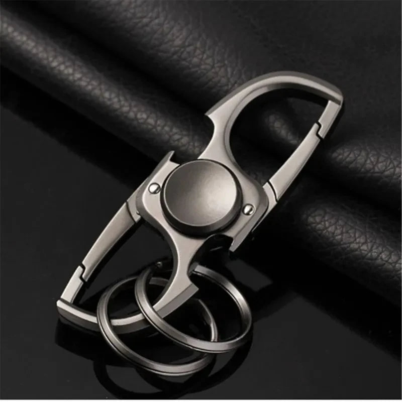 Finger Spinner Fidget Toy - Stress Relief Hand Spinner Keychain with Bottle Opener