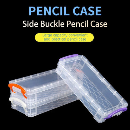 Transparent Pencil Case Box | PP Material Stationery Storage Pouch for School Supplies