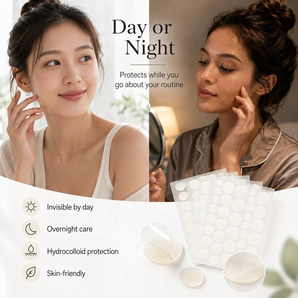 360pcs Invisible Acne Patches - Pimple Spot Stickers for Skin Care