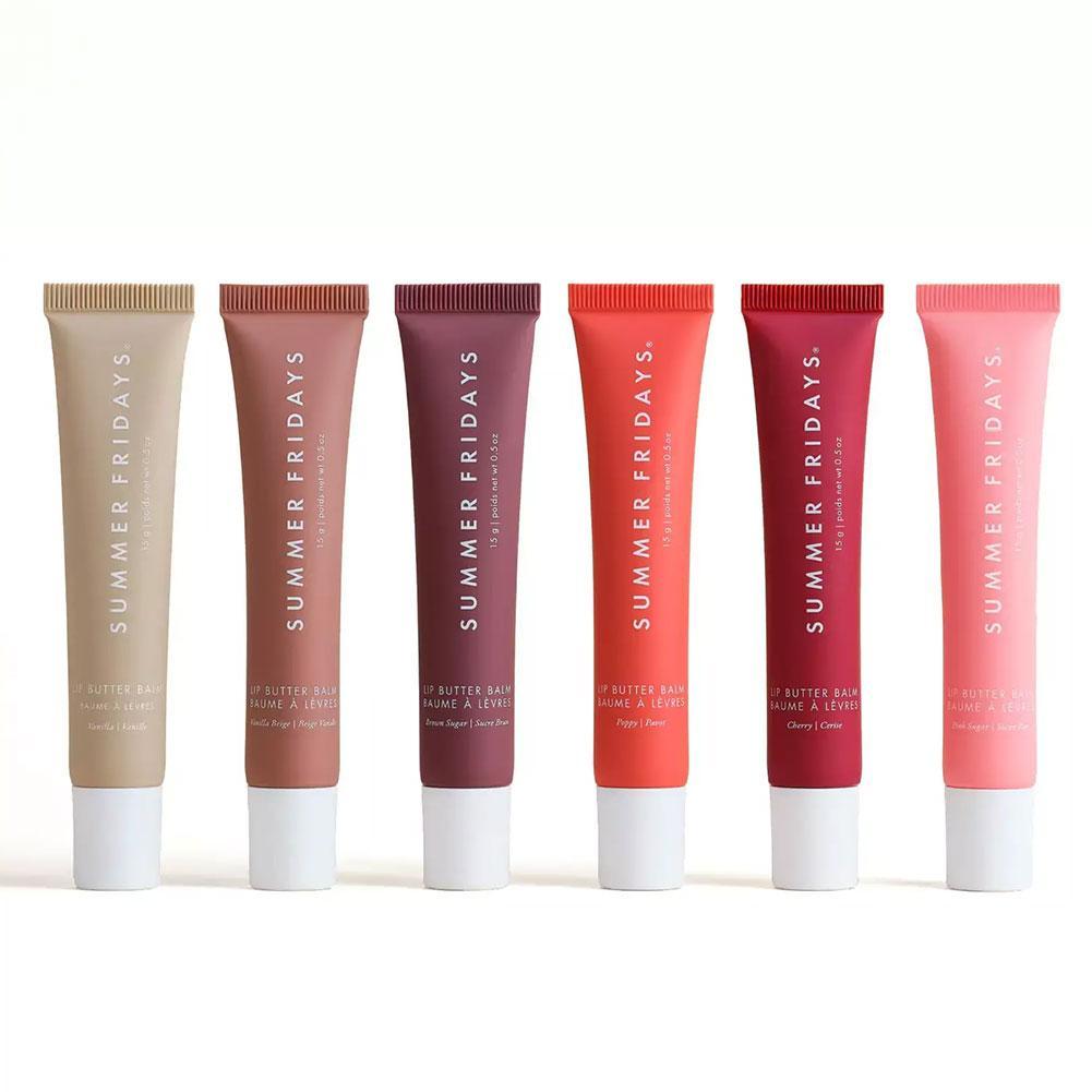 Summer Fridays Mini Lip Gloss Set – Vanilla Beige Moisturizing Lip Balm, Transparent & Smooth Makeup