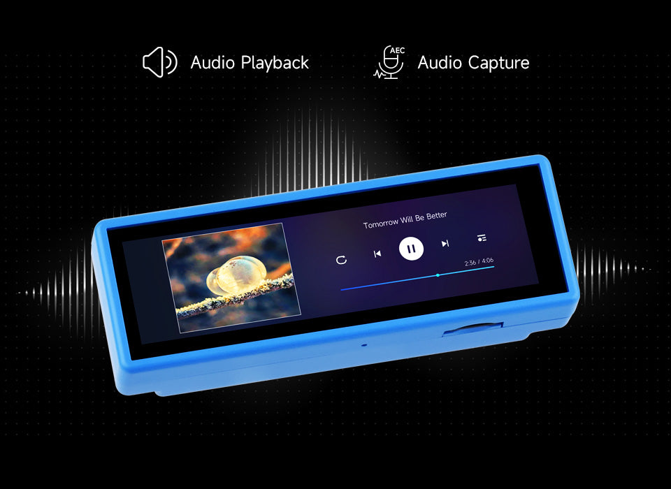3.49" IPS Capacitive Touch Display - ESP32-S3 High-Performance Development Board, 172×640 Resolution