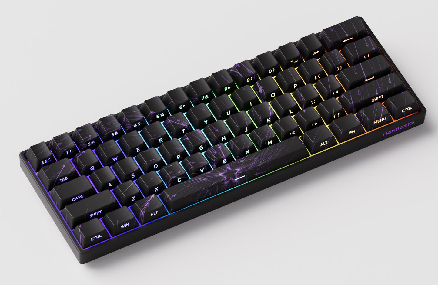 Akko MonsGeek FUN60 60% Mechanical Gaming Keyboard – Magnetic Switch, 8K Rapid Trigger, ARGB HE/TMR Custom Keyboard