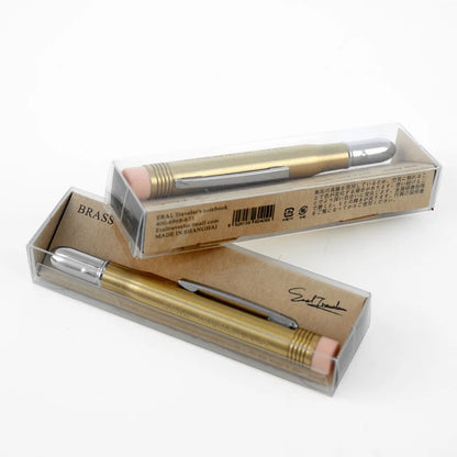 Fromthenon Traveler’s Brass Pencil — Retro Golden Metal Stationery for Travel