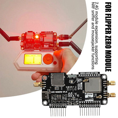 Flipper Zero Modification Module – NRF24+ESP32 2.4G High-Gain Development Board with CC1101, NRF Sniffer & Mousejacker Support